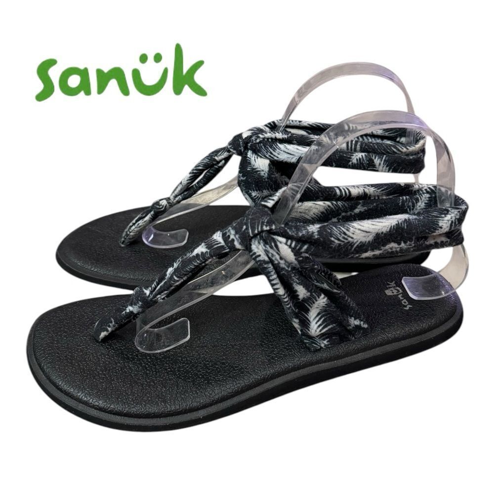 Sanuk Women's Yoga Sling Fabric Thong Sandals 8